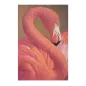 DRUK NA PŁÓTNIE Z APLIKACJAMI -A- FLAMINGO 80X3,8X120 cm